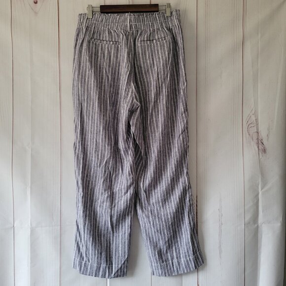Briggs Linen Blend Women’s L Wide Leg Lounge Pants, Relaxed Pull-on, Like New - Picture 3 of 9